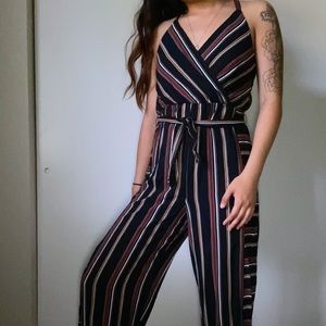 striped jumpsuit